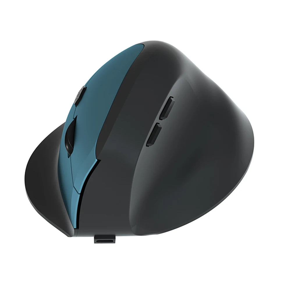 Vertical Ergonomic Wireless Mouse Rechargeable Bluetooth 2.4G USB Mice 1600DPI 6 Mute Buttons for Macbook Tablet Laptop Computer