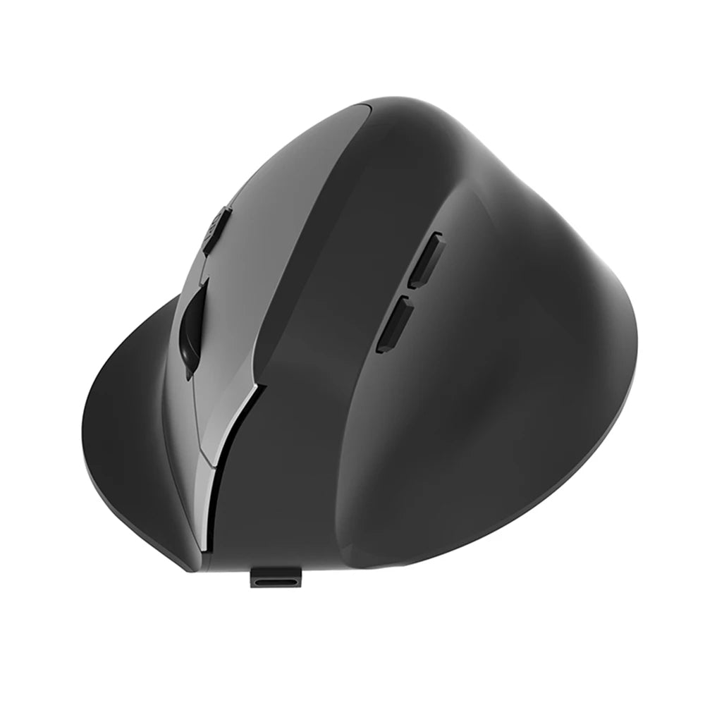 Vertical Ergonomic Wireless Mouse Rechargeable Bluetooth 2.4G USB Mice 1600DPI 6 Mute Buttons for Macbook Tablet Laptop Computer