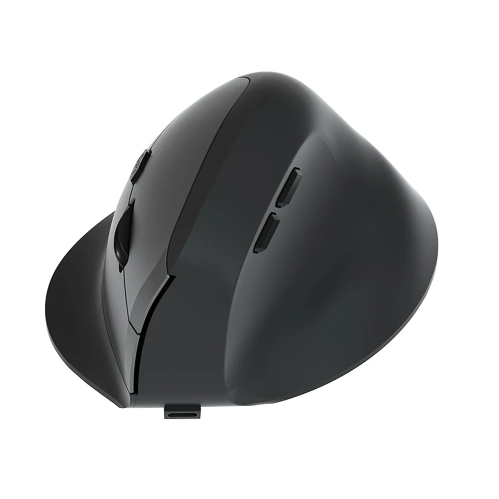Vertical Ergonomic Wireless Mouse Rechargeable Bluetooth 2.4G USB Mice 1600DPI 6 Mute Buttons for Macbook Tablet Laptop Computer